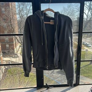 Abercrombie & Fitch Dark Gray Zip-Up Hoodie